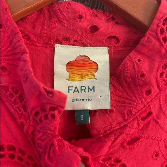 FARM Rio Scarlet Eyelet Mini Dress - Picture 9 of 10